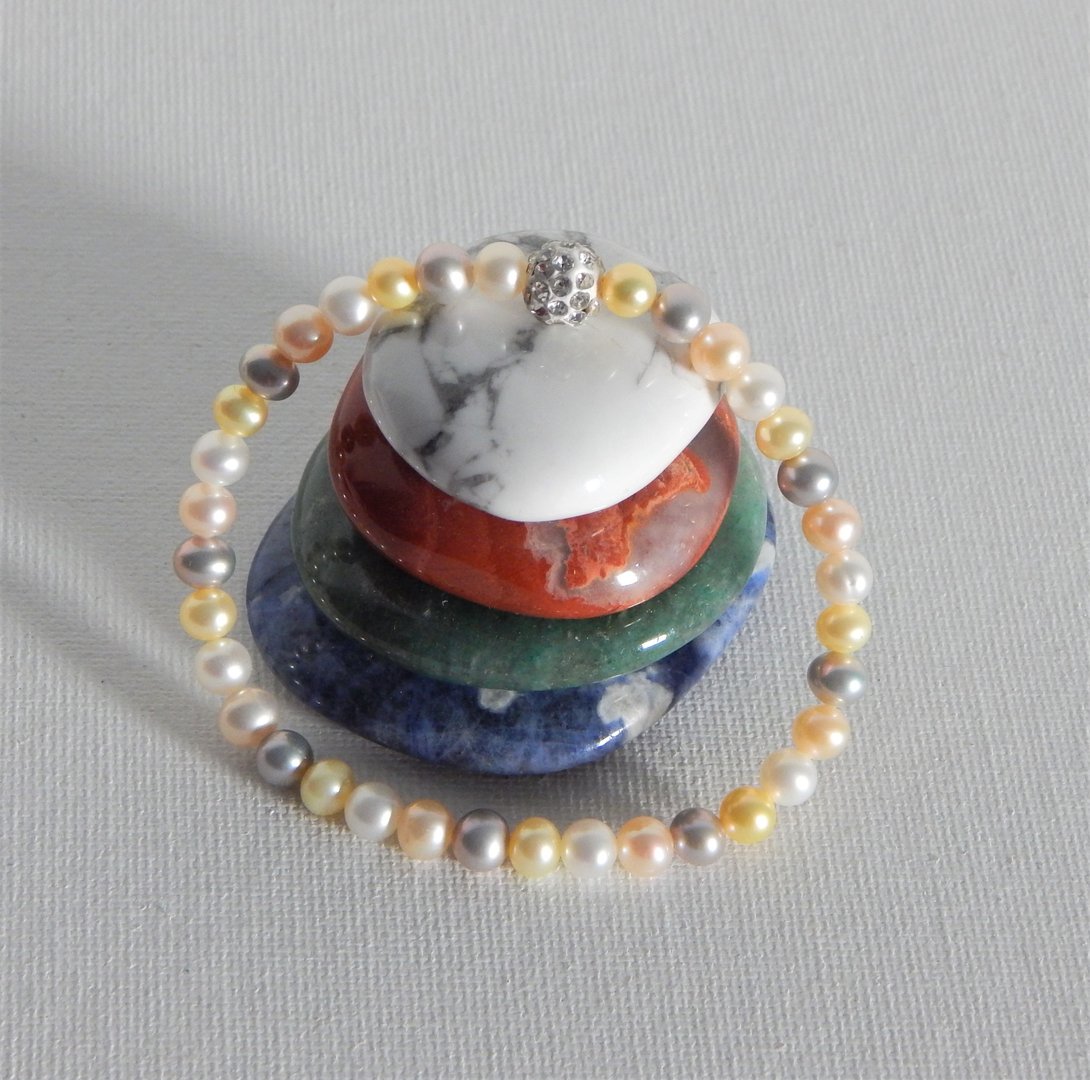 Perlenarmband multicolor ca. 5mm AAA