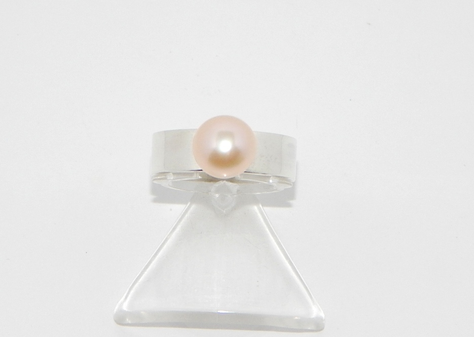 Perlenring Perle  rose ca. 8mm AAA bouton