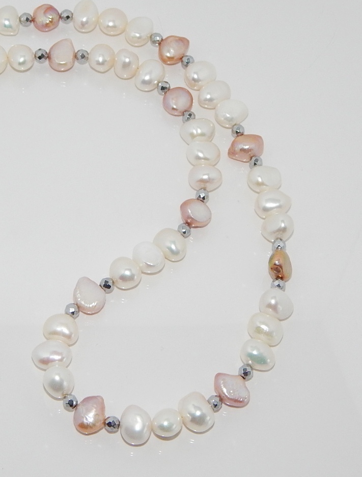 Perlenkette multicolor ca. 8-11mm A+ barock