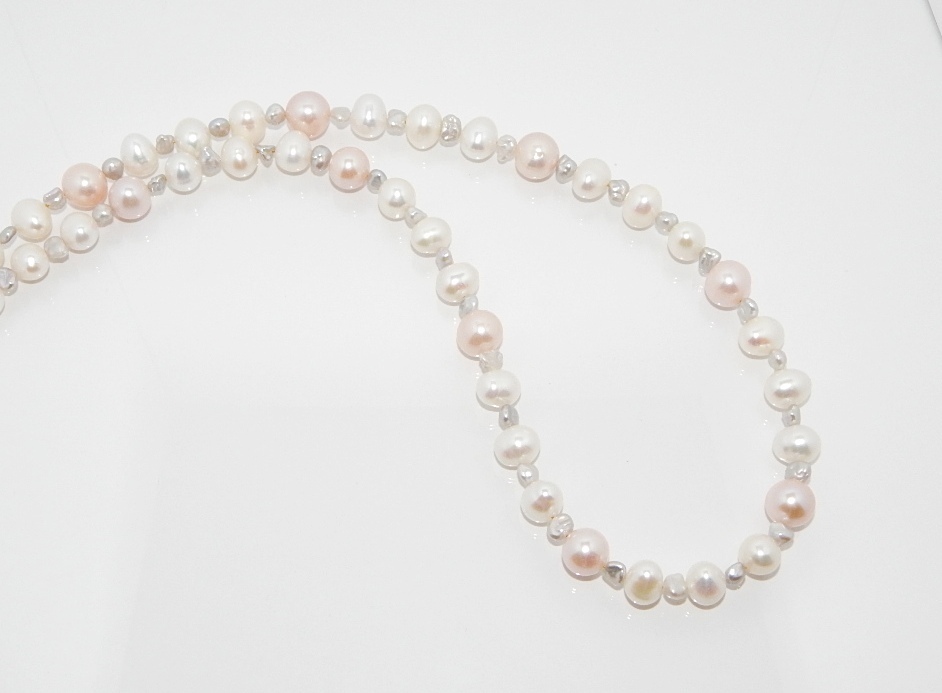Perlenkette multicolor ca. 3,5-9mm AAA 