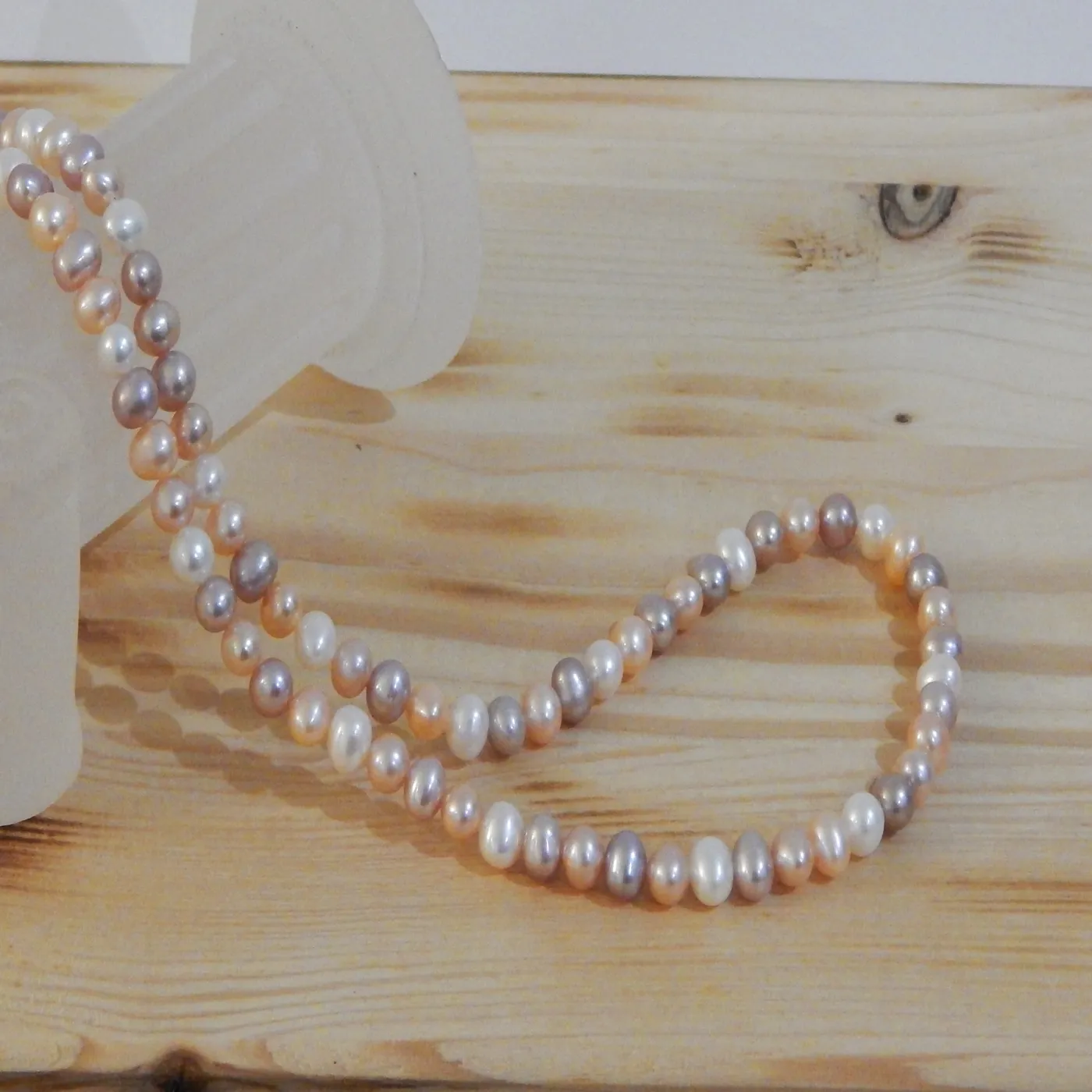 Perlenkette multicolor ca. 5-5,5mm AAA semi-rund